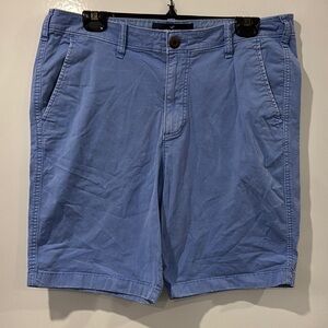 Hollister Blue Flat Front Chino Shorts